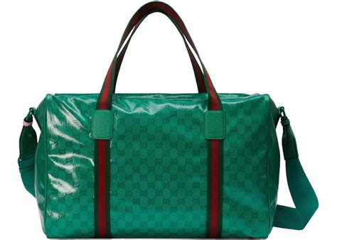 green gucci duffle bag|authentic Gucci duffle bags.